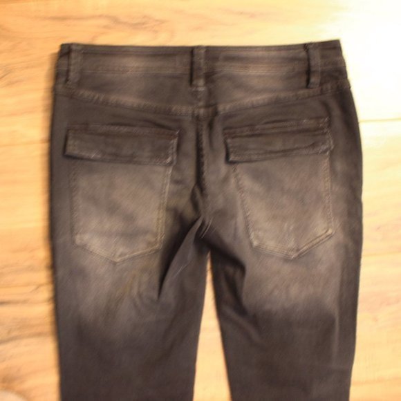 Free People Destroyed Skinny Jeans Black 0 - Picture 14 of 14